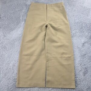 RECTO Pants Woman M 32x28 Tan Lagenlook Wide Leg Minimalist Relaxed Contemporary